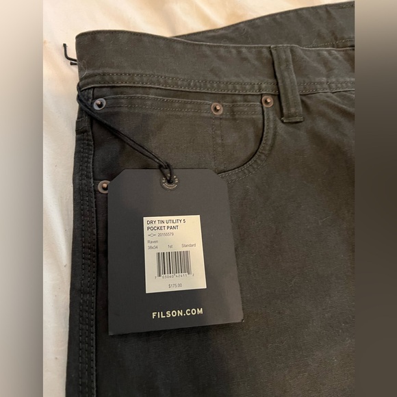 Filson Black Men's Pants - Picture 2 of 5